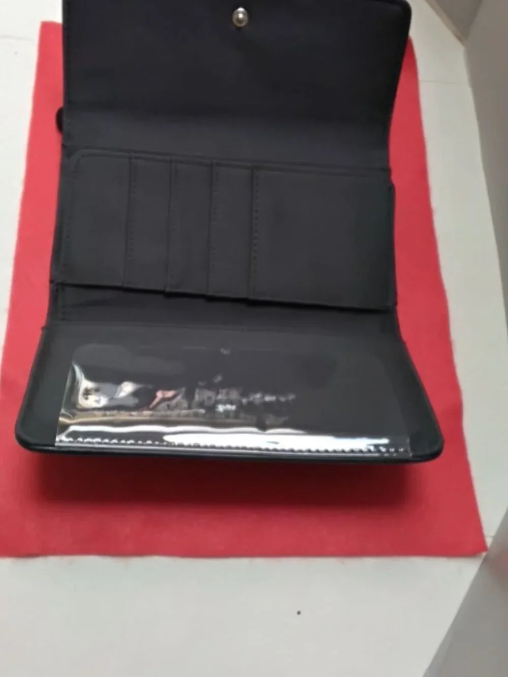 Tommy Hilfiger Tri-Fold Logo Wallet New Black